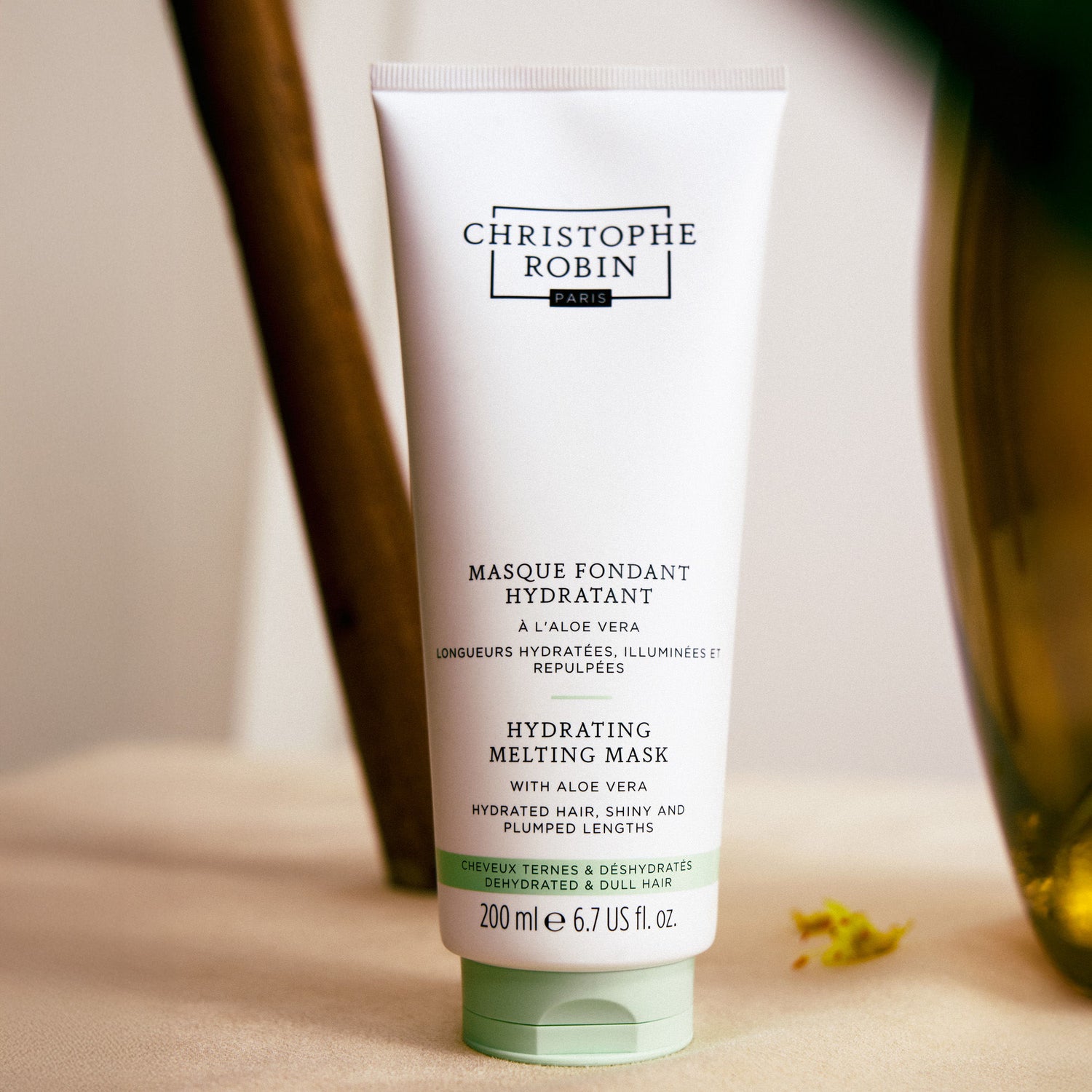 Lifestyle image of Christophe Robin Hydrating Melting Mask With Aloe Vera