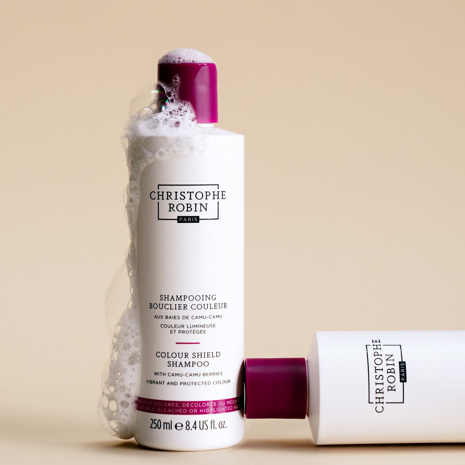 Swatch image of Christophe Robin Colour Shield Shampoo with Camu-Camu Berries