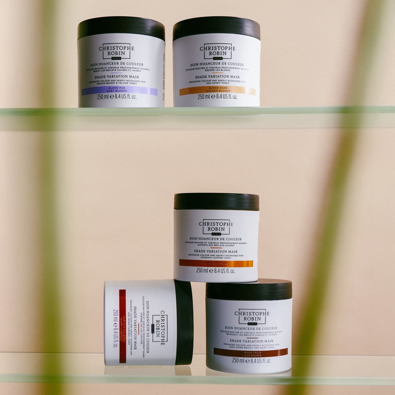 Lifestyle image of Christophe Robin Shade Variation Mask Golden Blonde