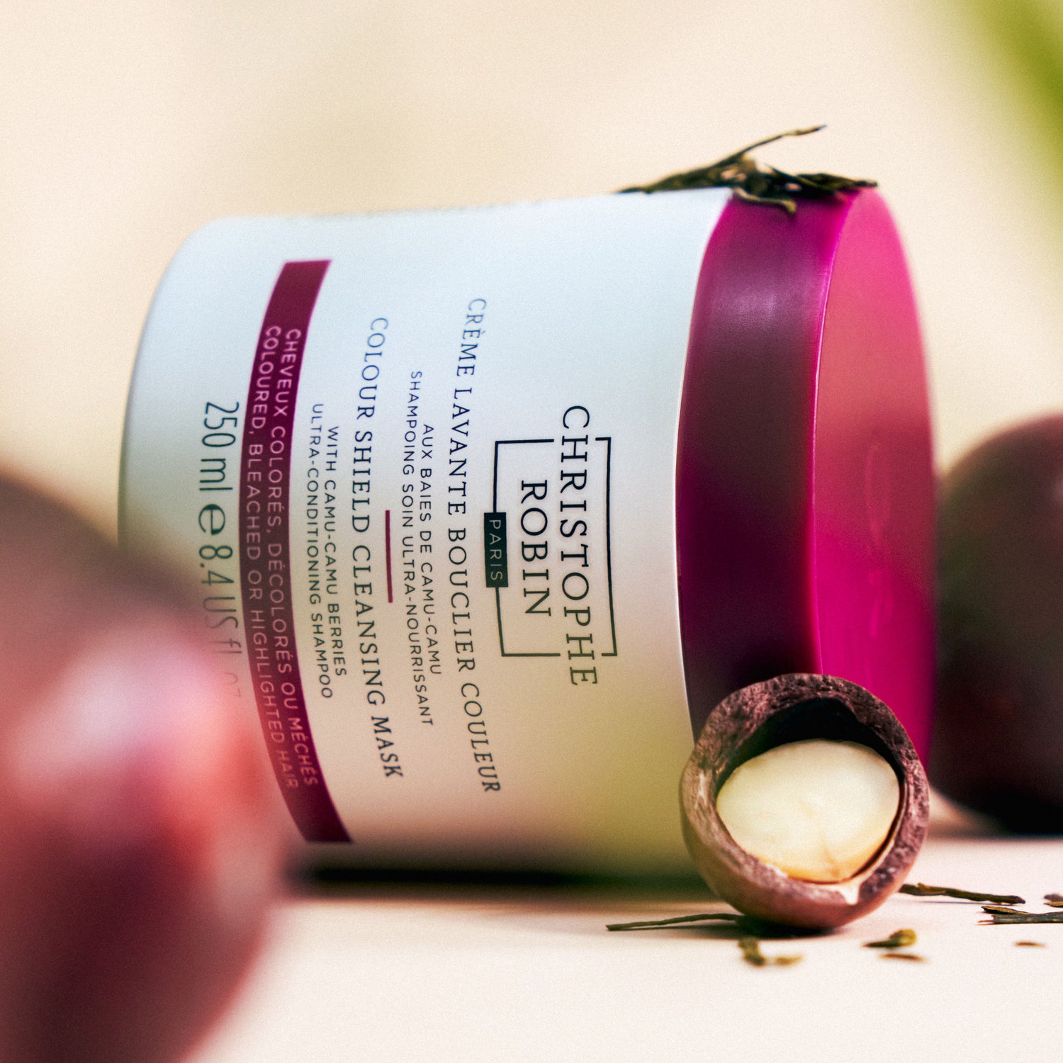 Swatch image of Christophe Robin Colour Shield Cleansing Mask with Camu Camu Berries