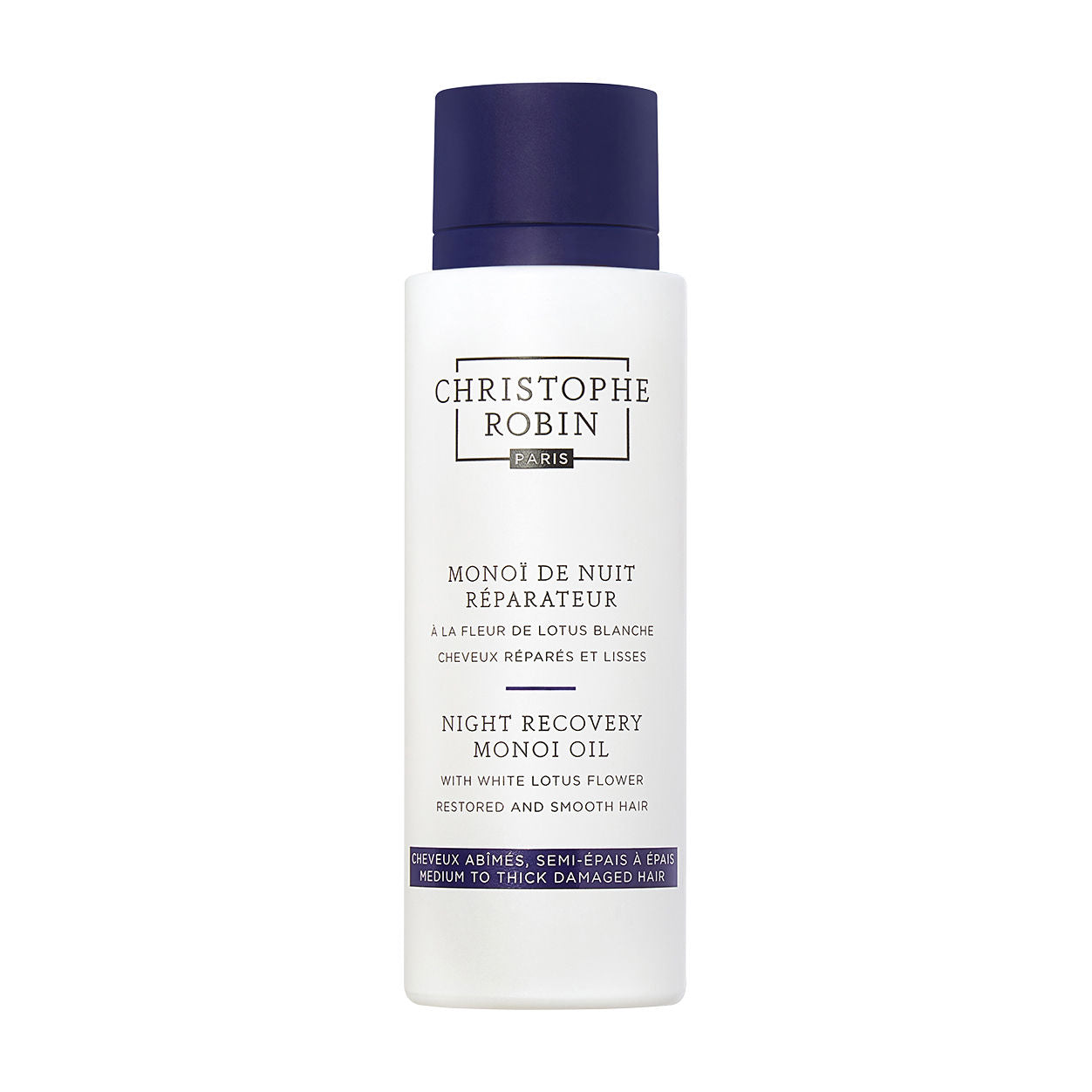 Christophe Robin Night Recovery Monoï Oil with White Lotus Flower main image