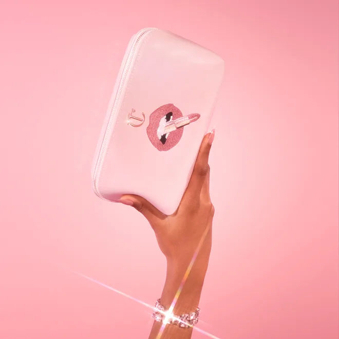 Lifestyle image of Charlotte Tilbury Pillow Talk Makeup Bag