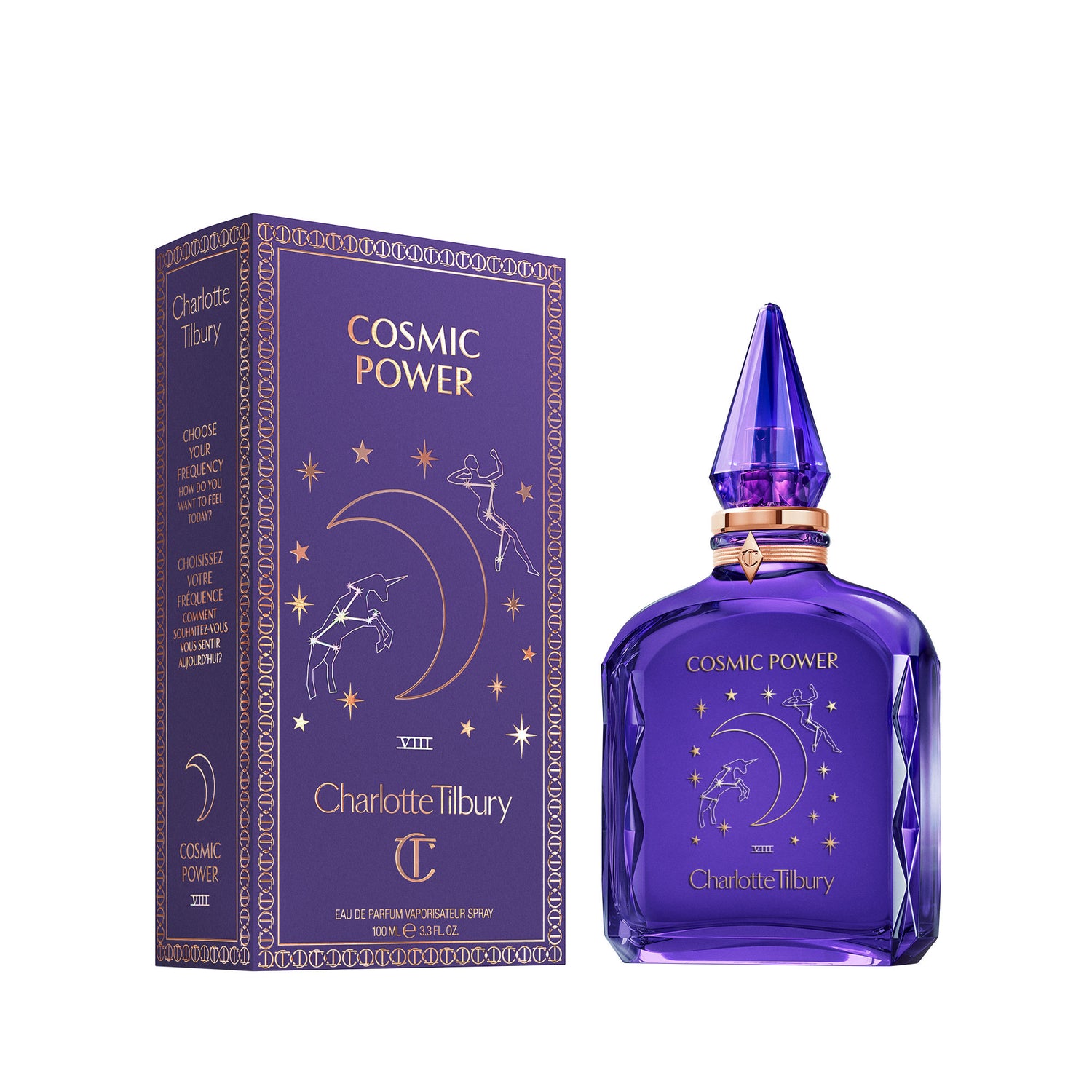 Image of the Charlotte Tilbury Cosmic Power Eau de Parfum box