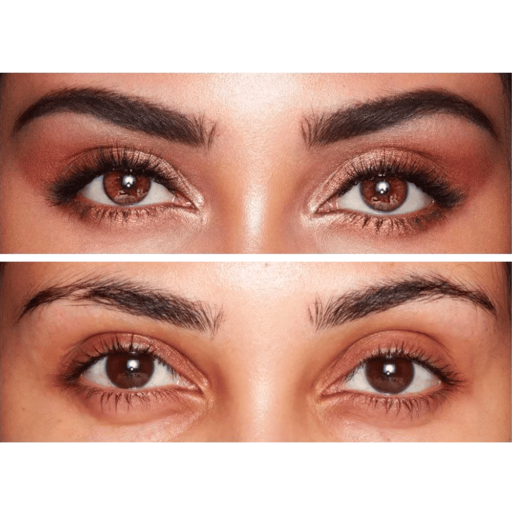 Before and after results of using Charlotte Tilbury Take It All Off