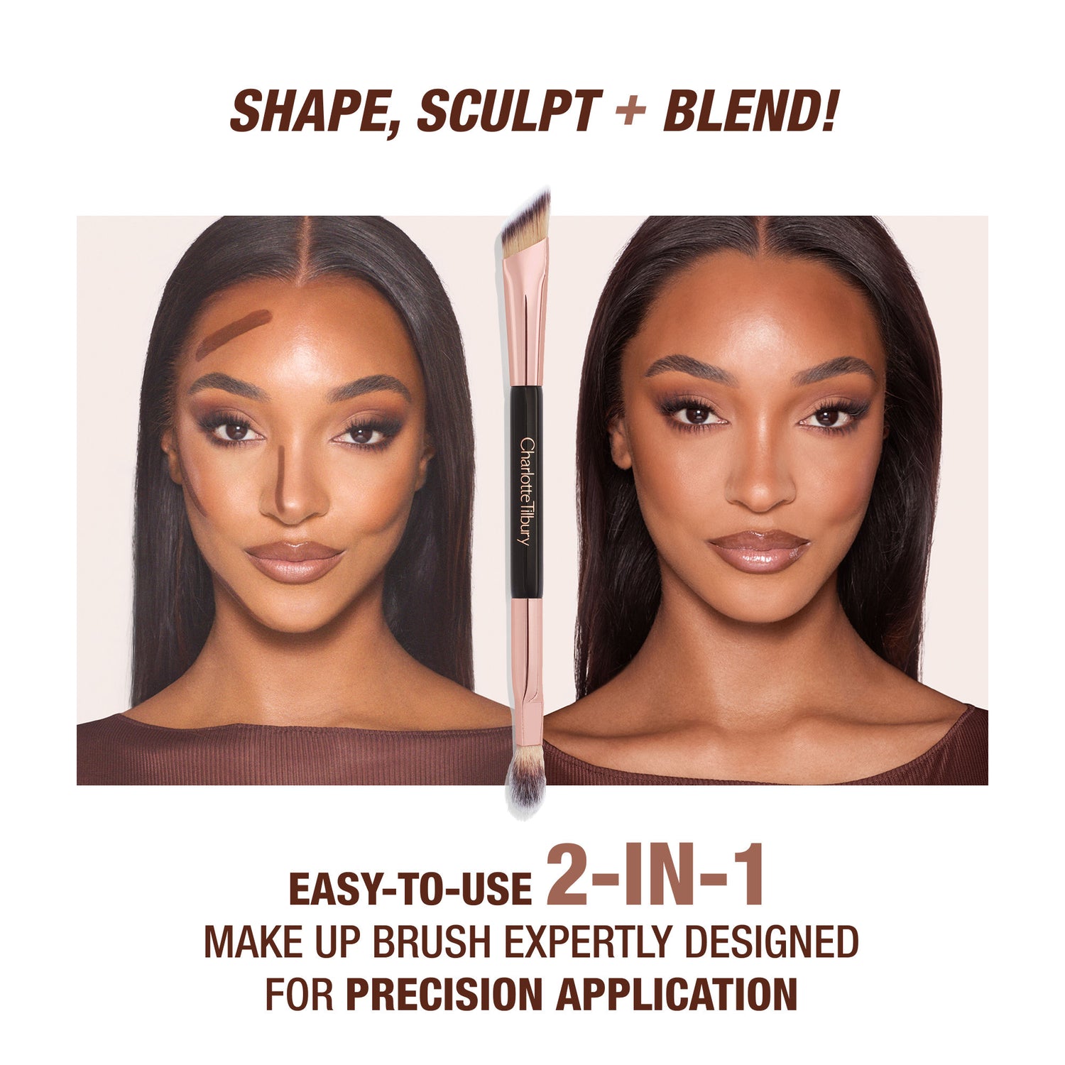 Information related to Charlotte Tilbury Super Nudes Shapewear Dual Ended Face Brush