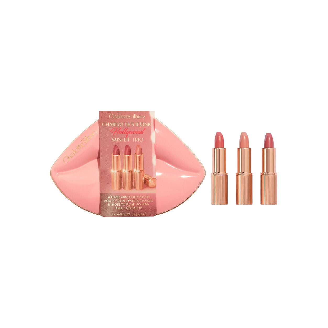 Charlotte Tilbury Hollywood Iconic Mini Lip Trio (Limited Edition) main image