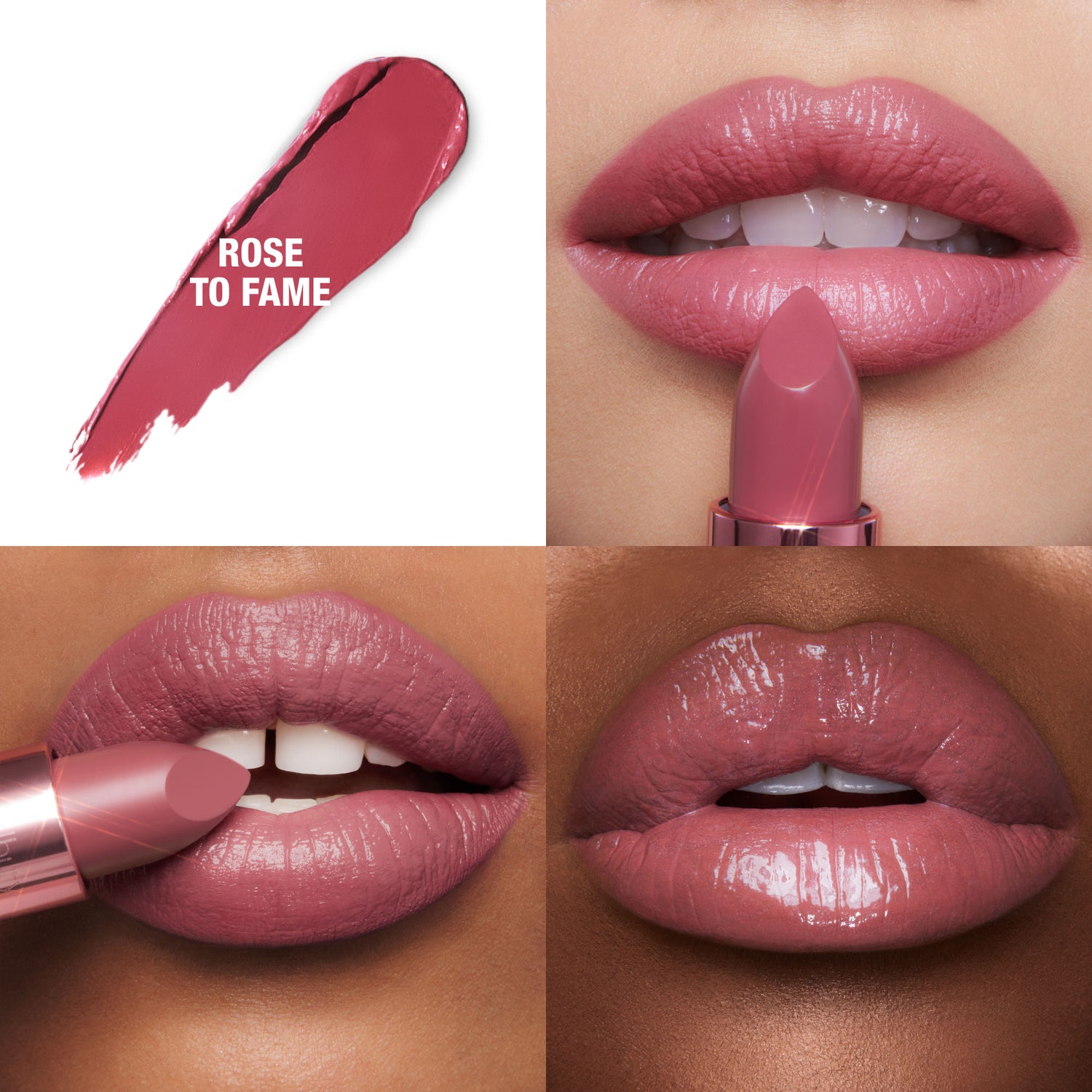 Swatch image of Charlotte Tilbury Hollywood Iconic Mini Lip Trio (Limited Edition)