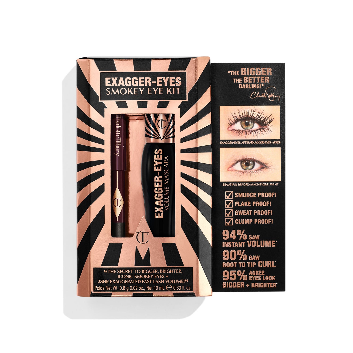 Image of the Charlotte Tilbury Exagger-Eyes Smokey Eye Kit (Limited Edition) box