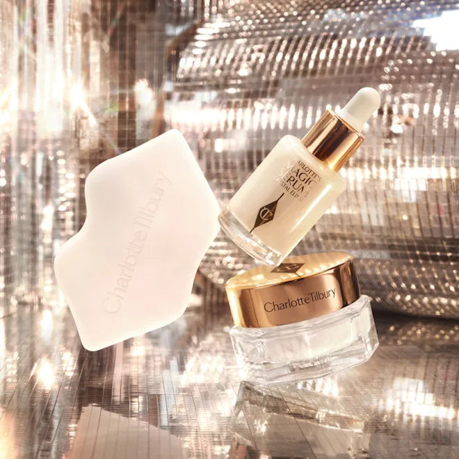 Image of the Charlotte Tilbury Charlotte's Iconic Magic Mini Skin Set (Limited Edition) box