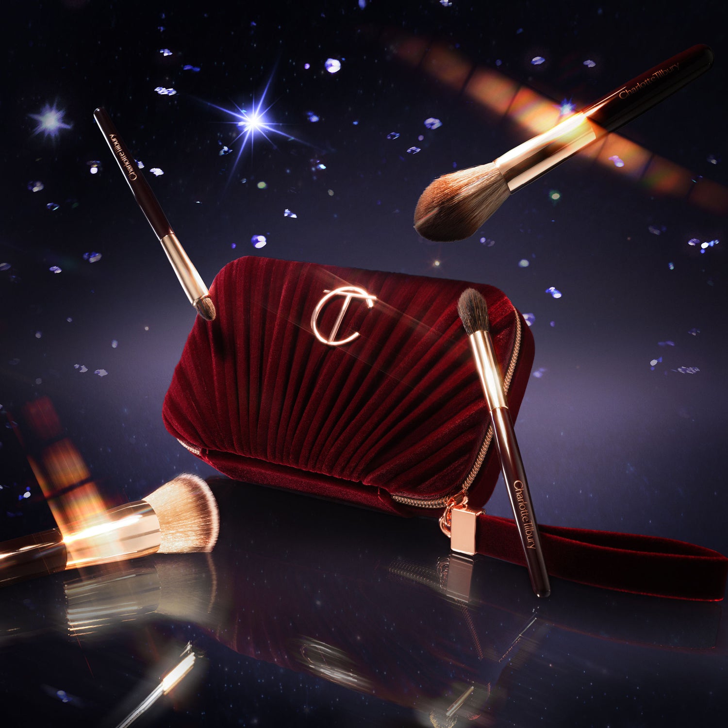 Lifestyle image of Charlotte Tilbury Charlotte's Hollywood Mini Brush Set (Limited Edition)