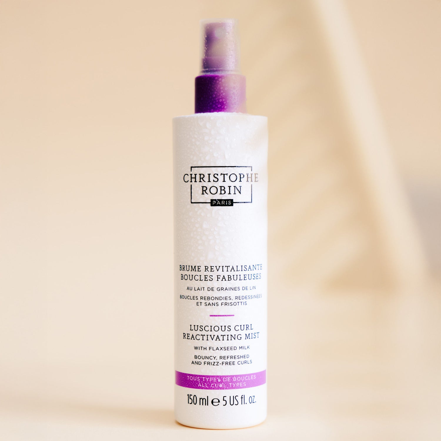 Swatch image of Christophe Robin Luscious Curl Reactivating Mist with Flaxseed Milk