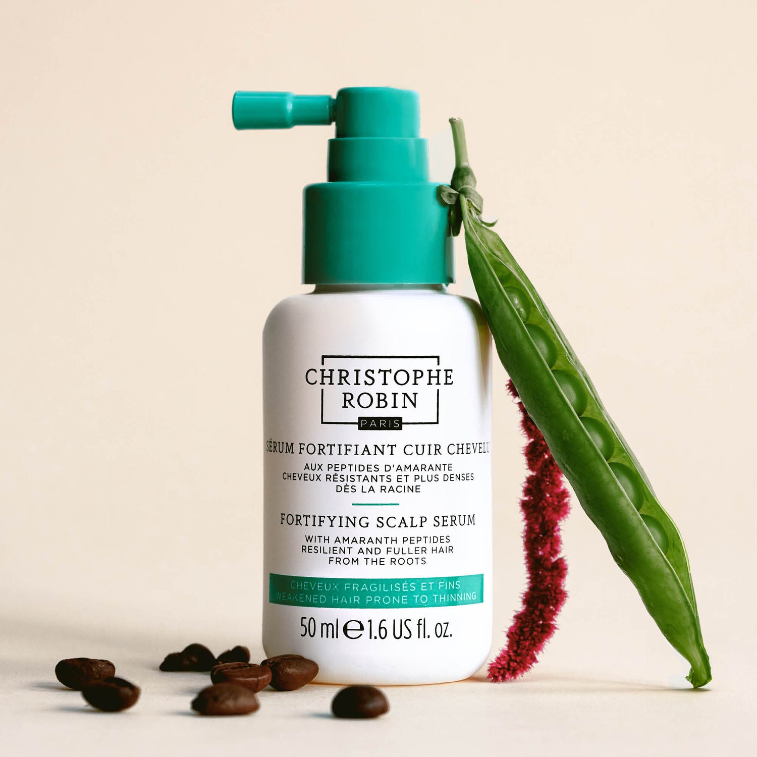 Image of a closed Christophe Robin Fortifying Scalp Serum with Amaranth Peptides