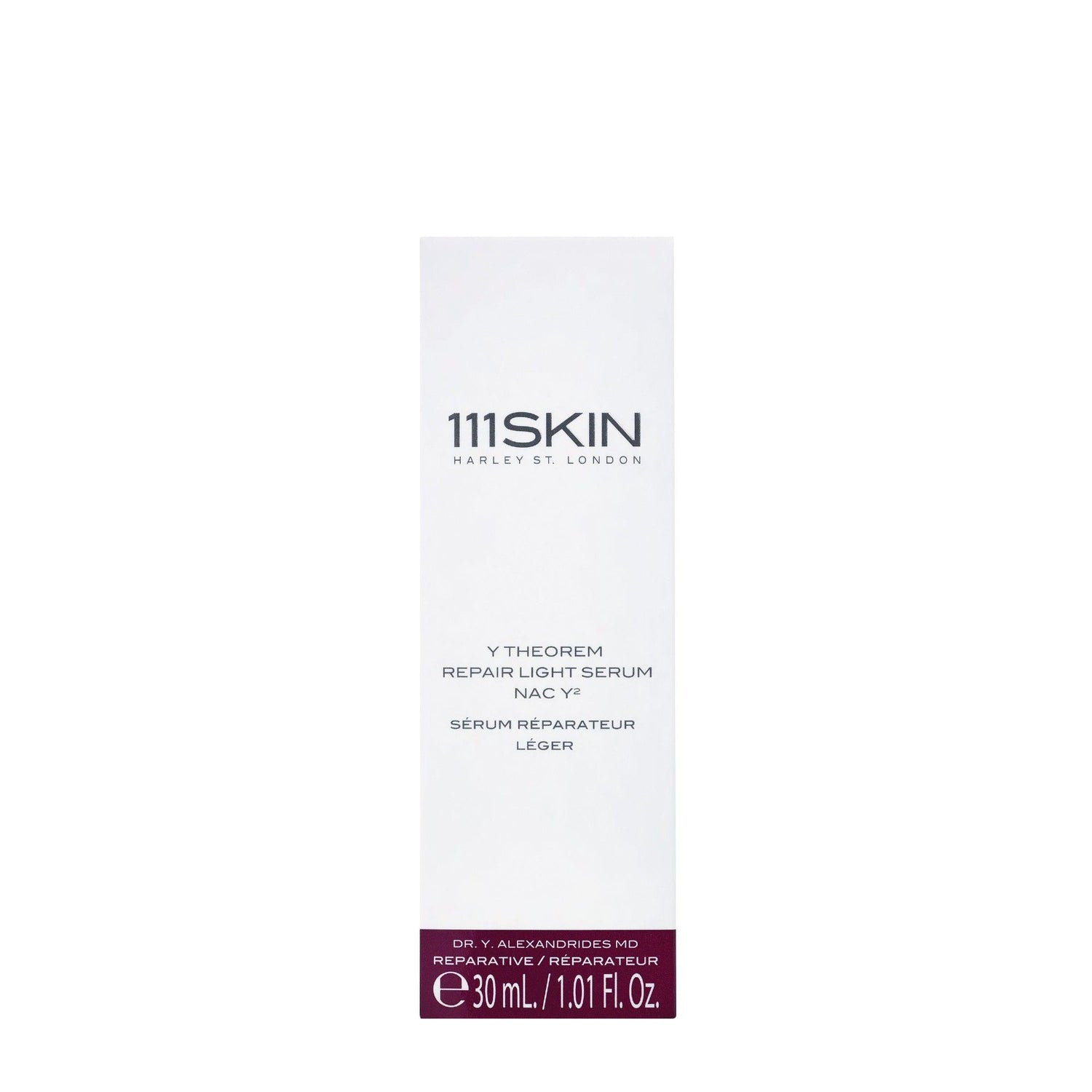 Image of the 111SKIN Y Theorem Repair Serum Light NAC Y2 box