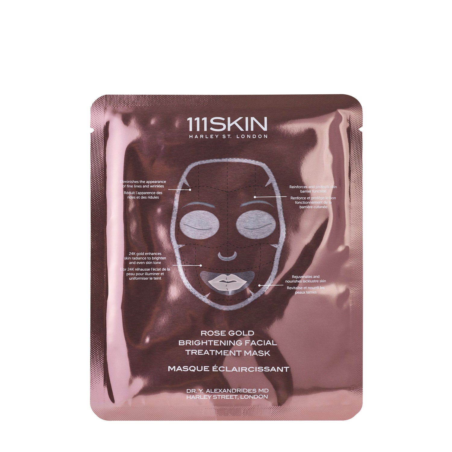 Packette image of 111SKIN Rose Gold Brightening 5-Piece Facial Treatment Mask Set