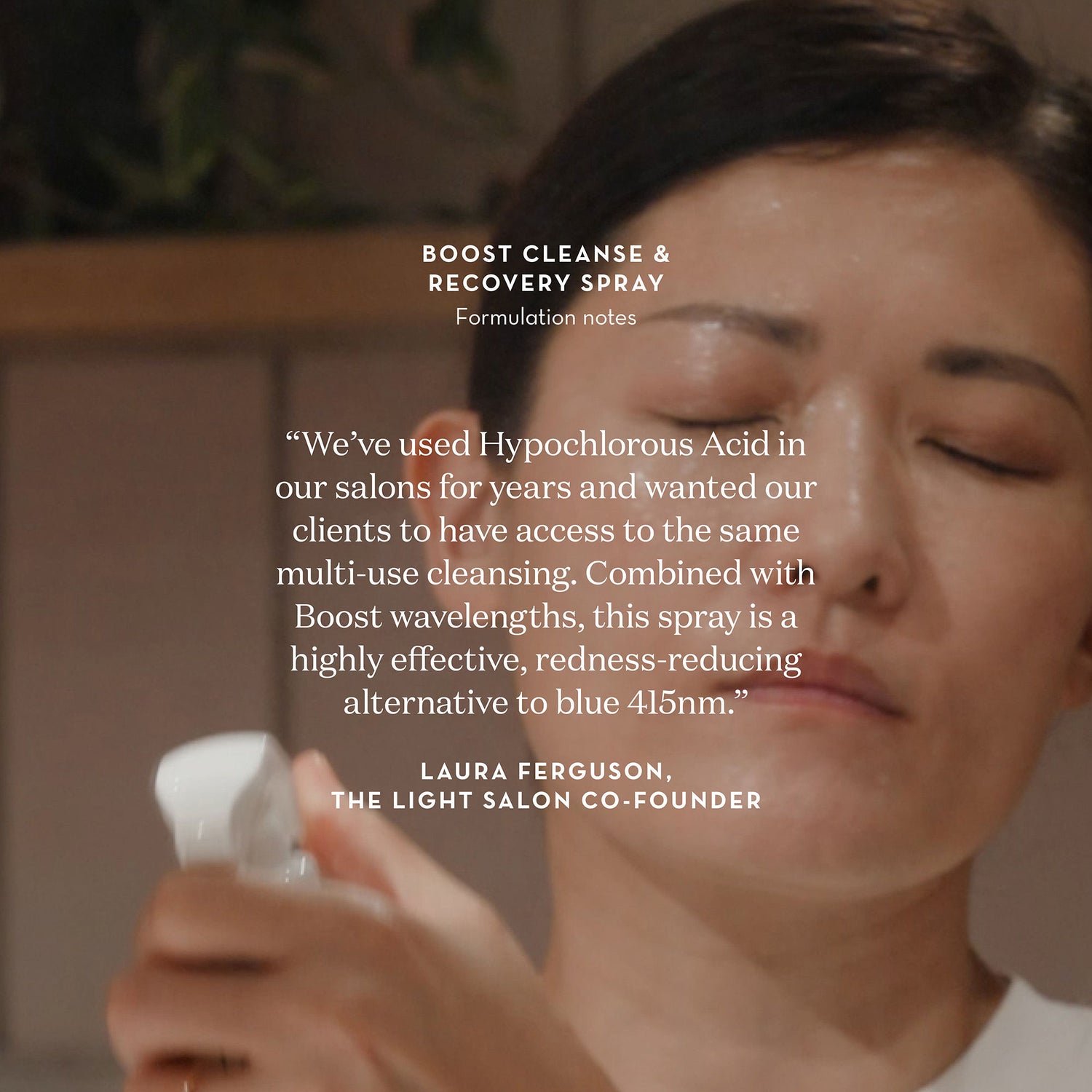 Information related to The Light Salon Cleanse and Recovery Spray