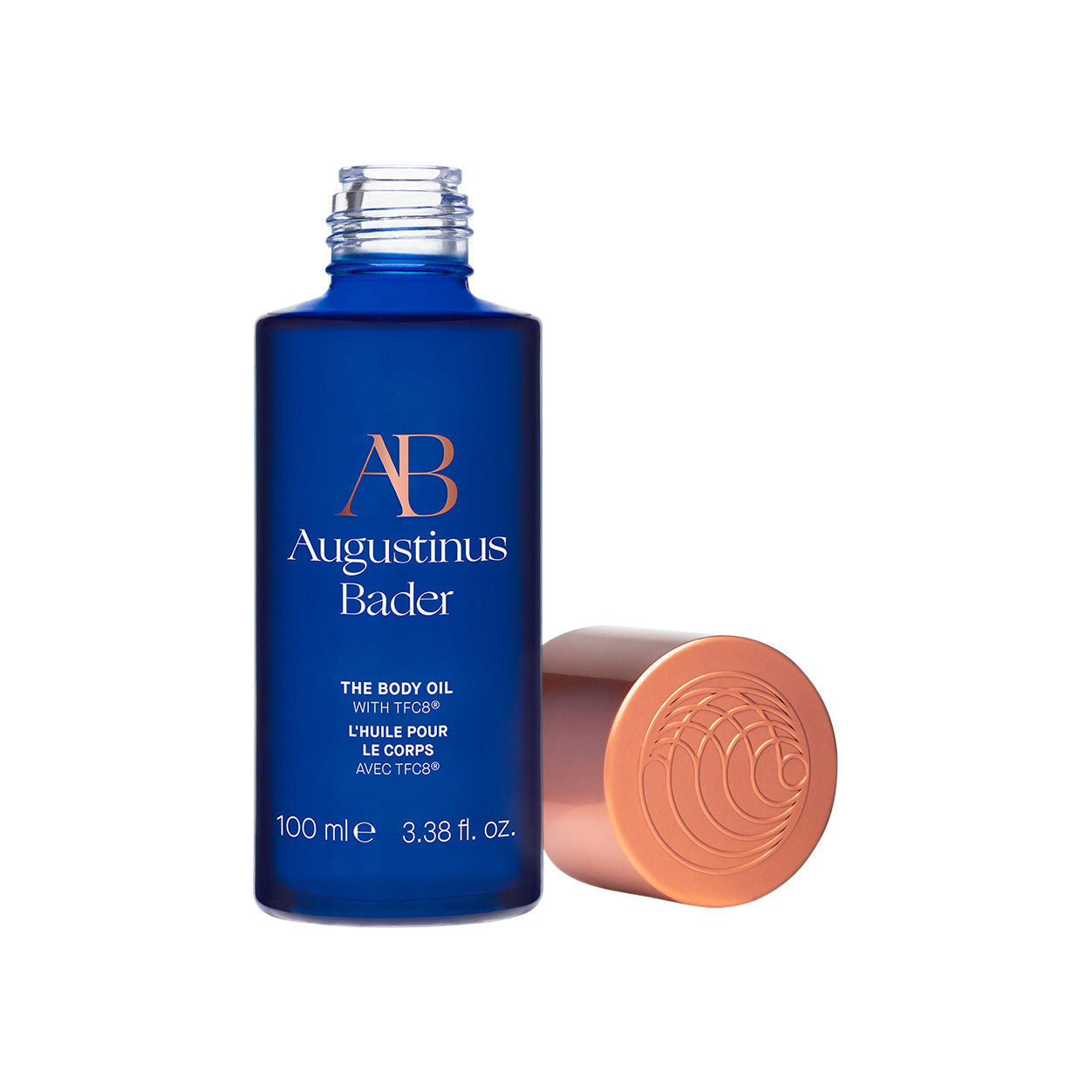 Image of an open Augustinus Bader The Body Oil