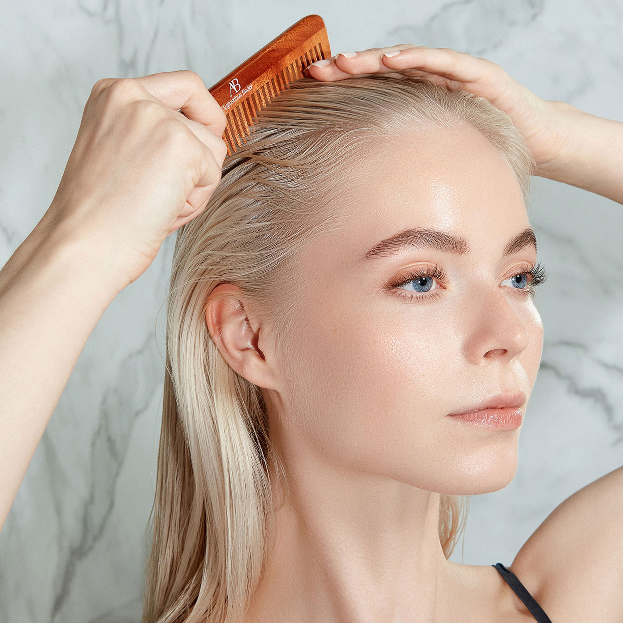 Model image of Augustinus Bader The Neem Comb Without Handle