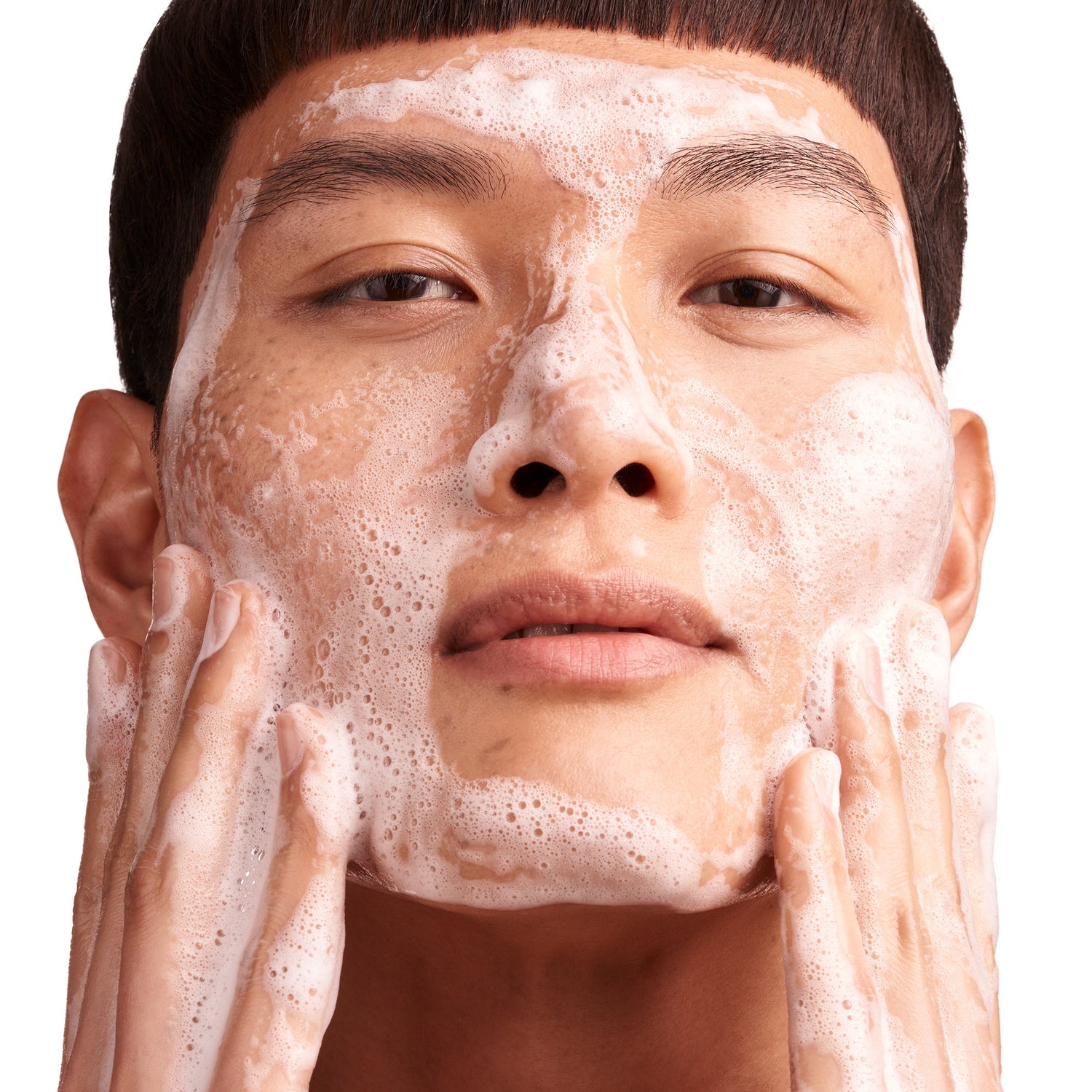 Model image of Augustinus Bader The Foaming Cleanser