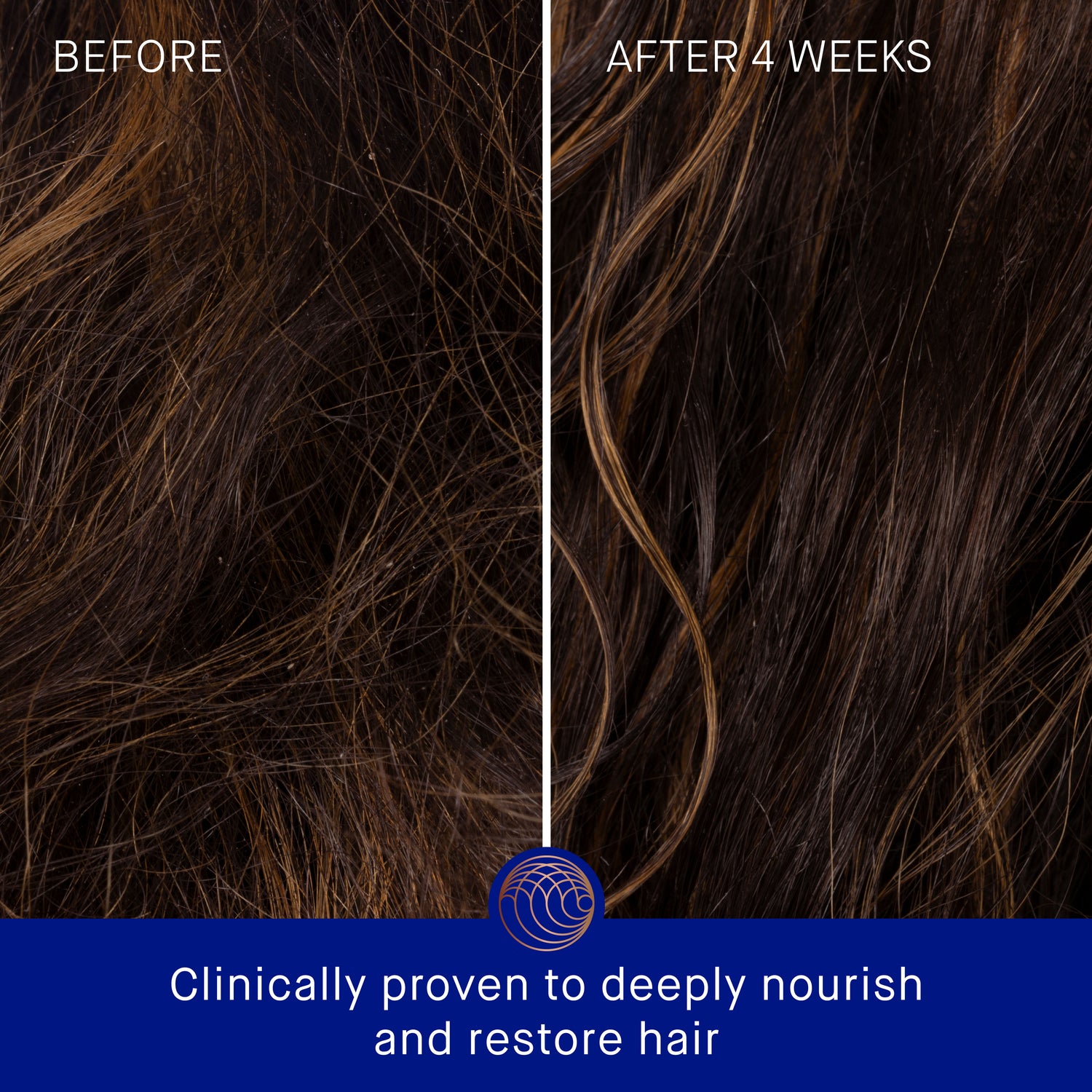 Before and after results of using Augustinus Bader The Rich Shampoo