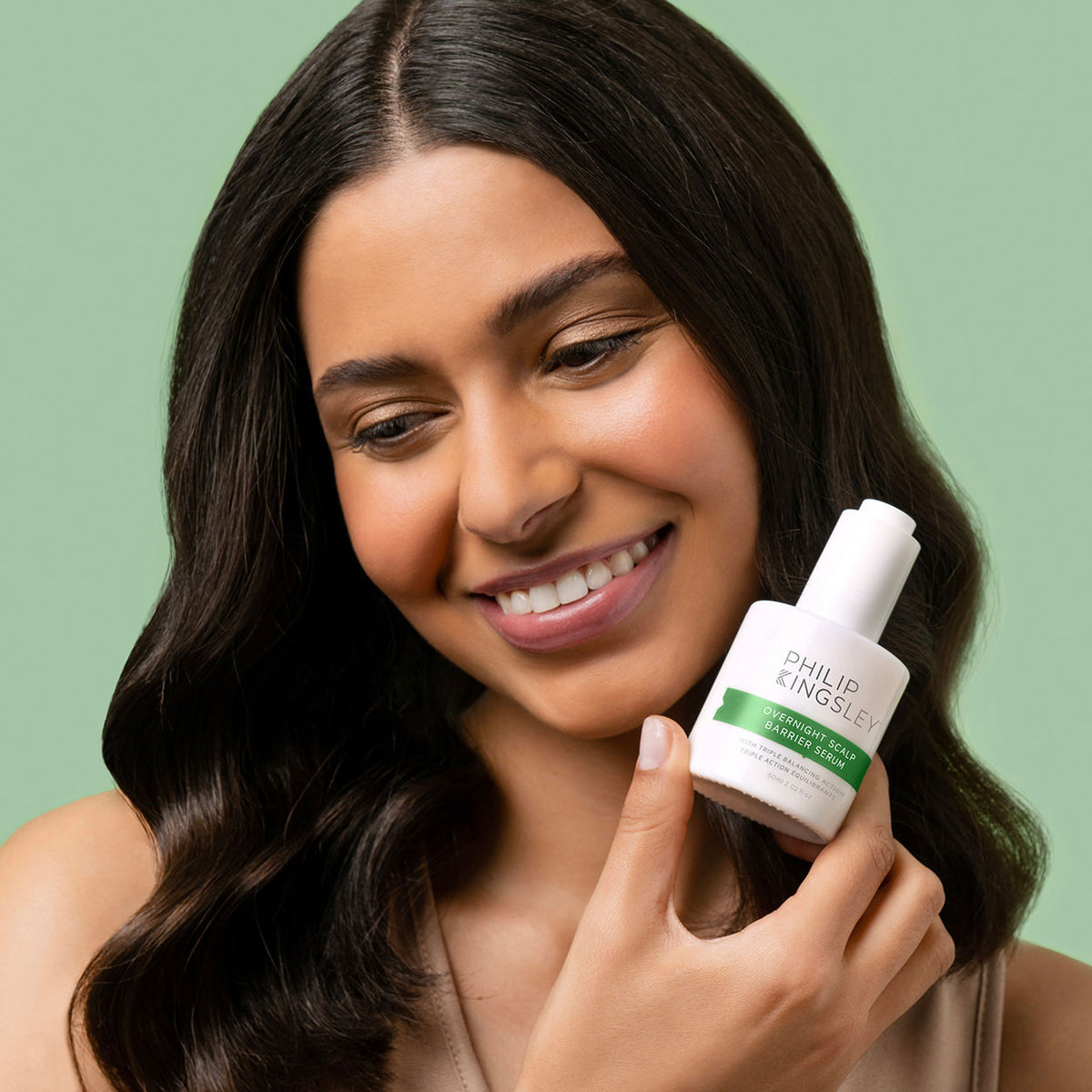 Model image of Philip Kingsley Overnight Scalp Barrier Serum with Triple Balancing Action