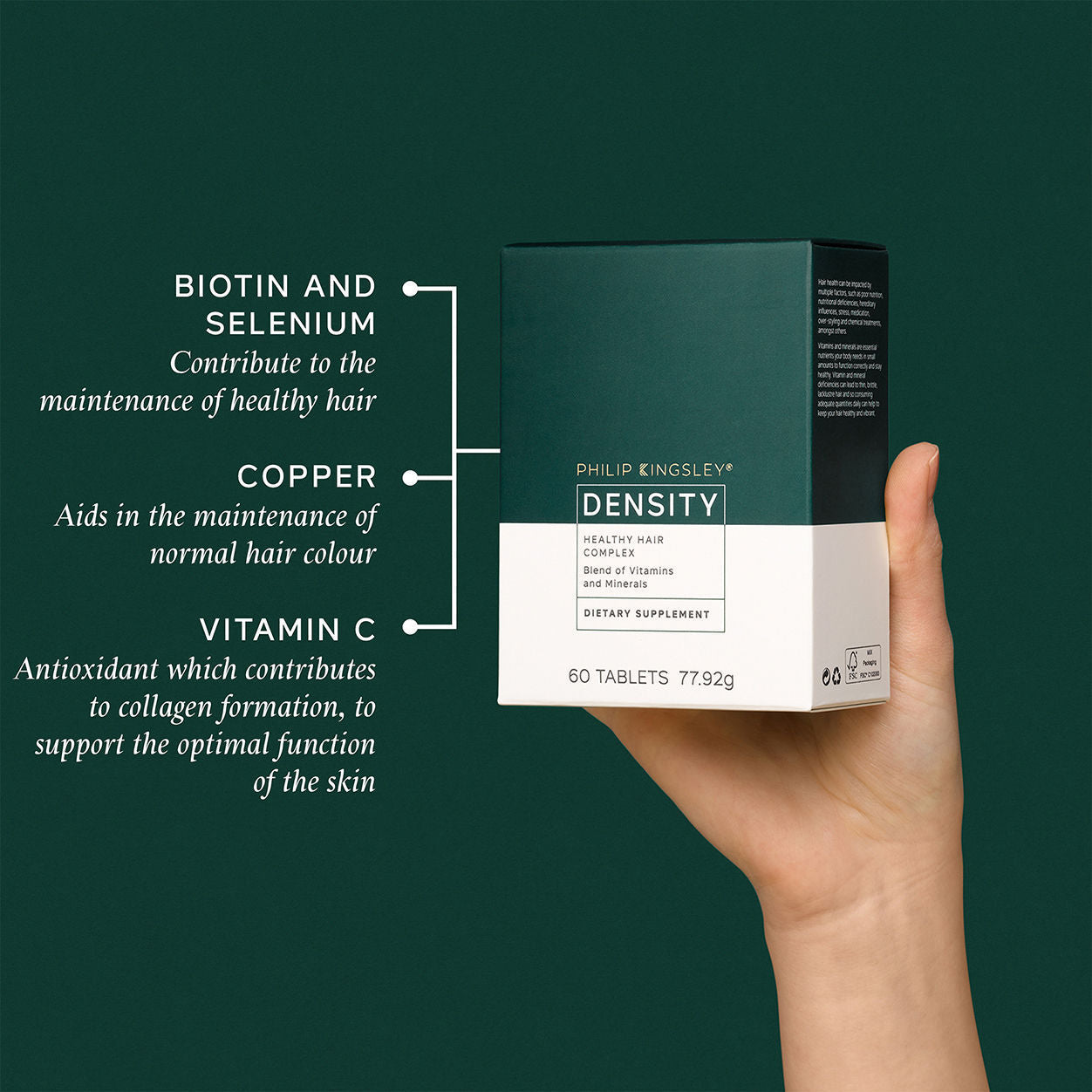 Lifestyle image of Philip Kingsley Density Healthy Hair Complex