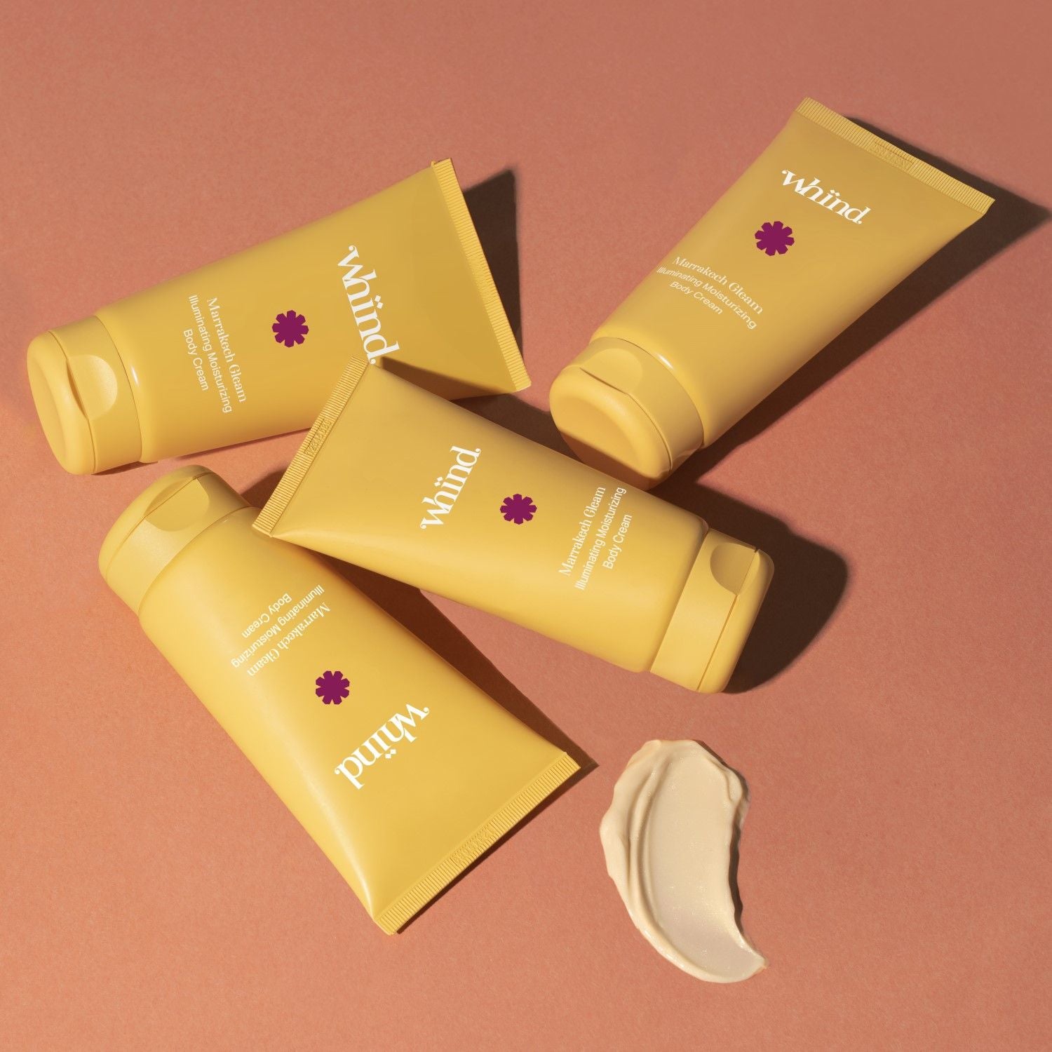 Lifestyle image of Whind Marrakech Gleam Illuminating Moisturizing Body Cream