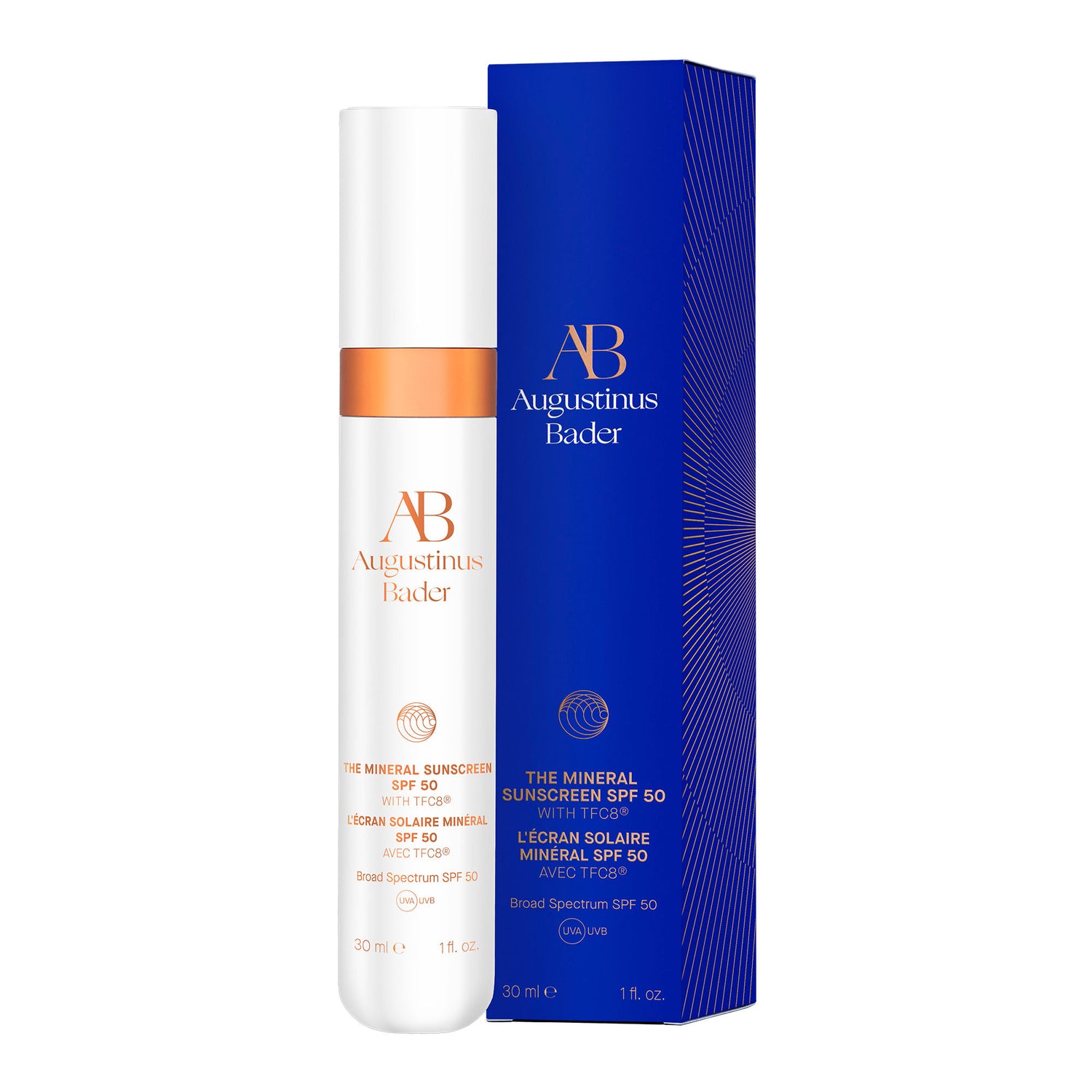 Image of the Augustinus Bader The Mineral Sunscreen SPF 50 box