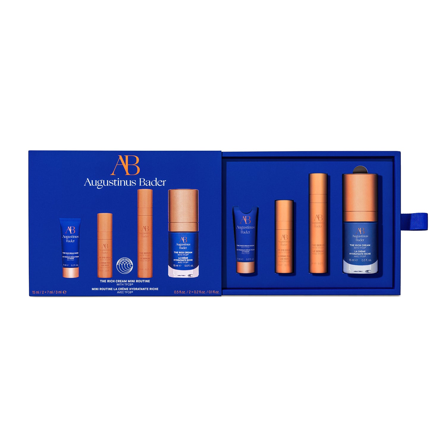 Image of an open Augustinus Bader The Rich Cream Mini Routine