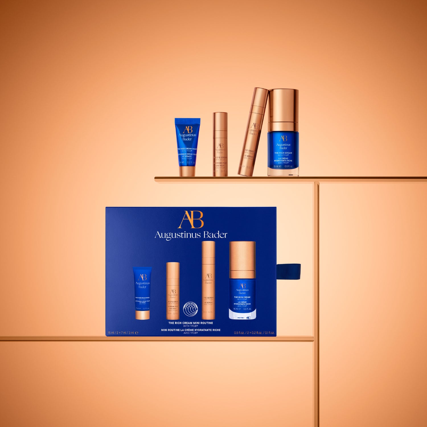 Lifestyle image of Augustinus Bader The Rich Cream Mini Routine