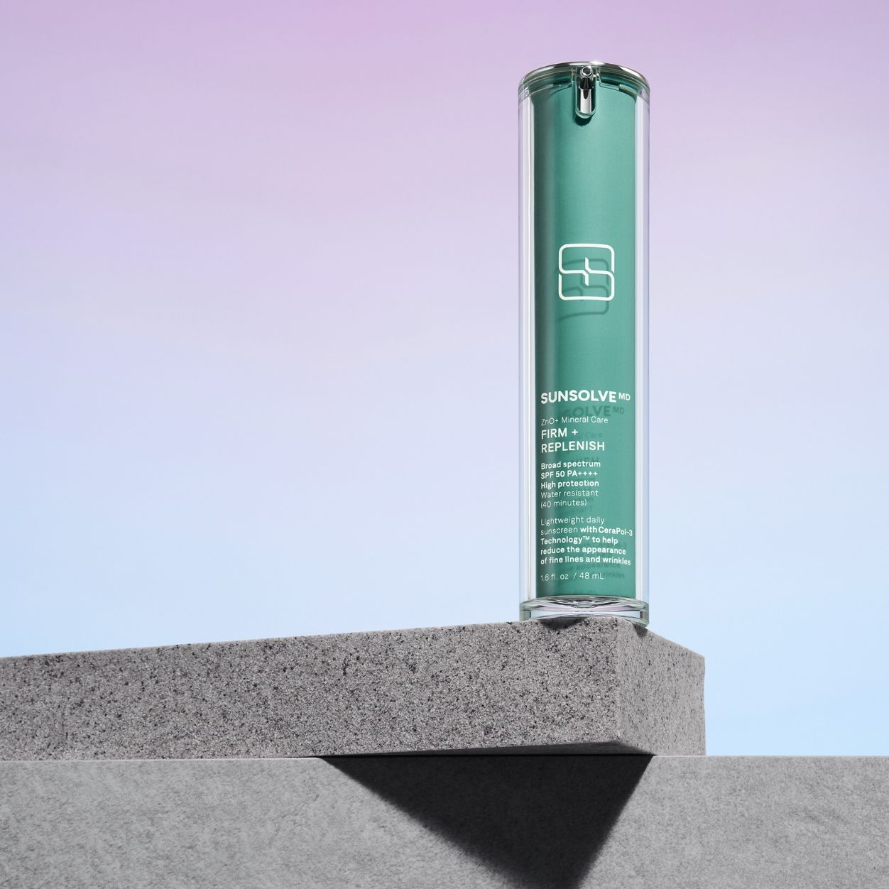 Lifestyle image of SunsolveMD ZnO+ Mineral Care Firm + Replenish SPF 50