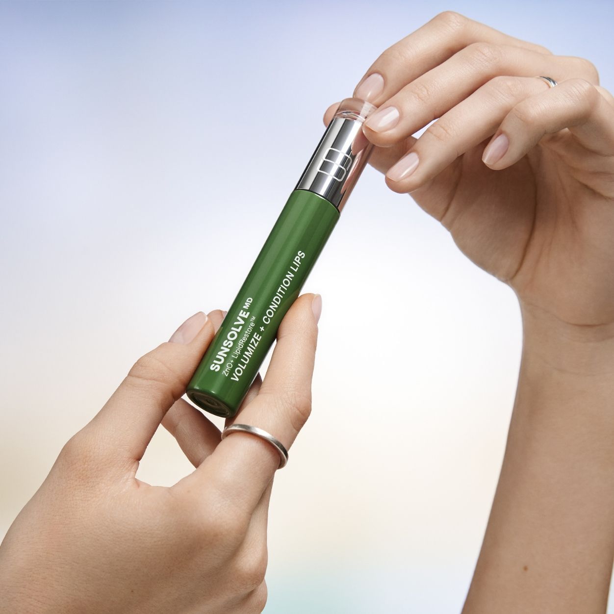 Lifestyle image of SunsolveMD LipidRestore Volumize + Condition SPF 40