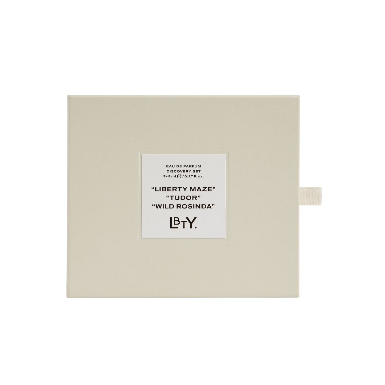 Image of a closed Liberty LBTY. Classic Discovery Pack Eau De Parfum