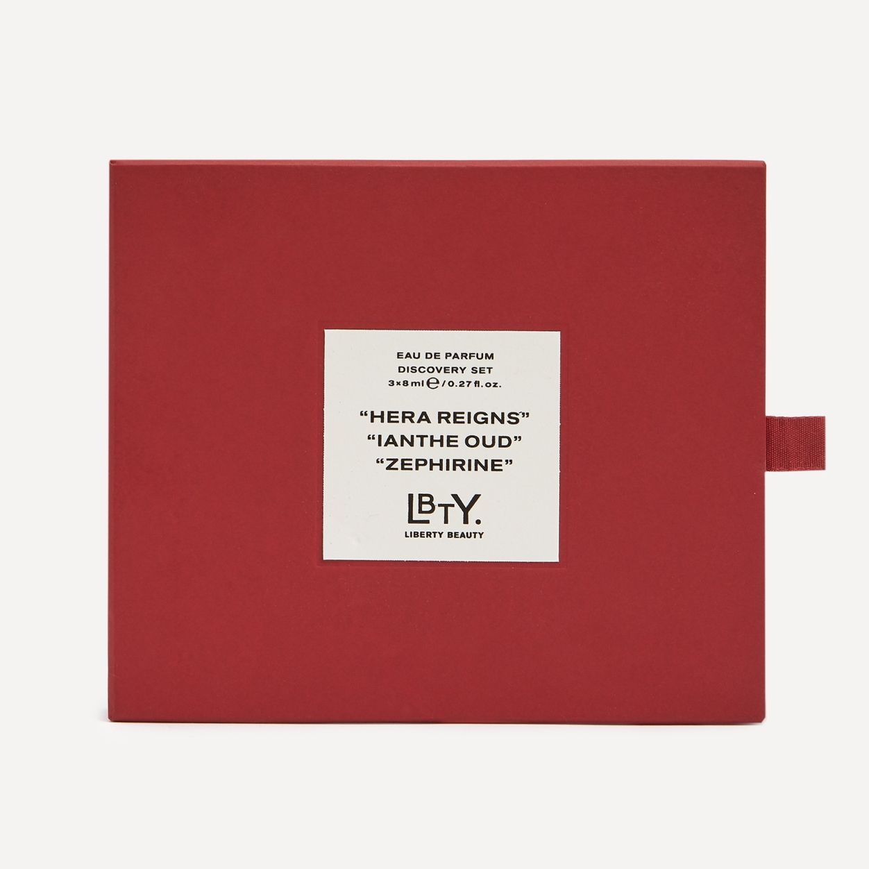 Image of the Liberty LBTY. Woody Eau De Parfum Discovery Set box