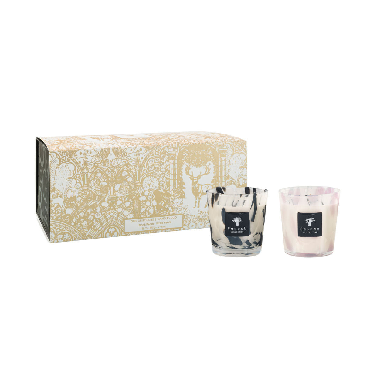 Baobab Collection Black & White Pearls Candle Duo (Limited Edition) main image