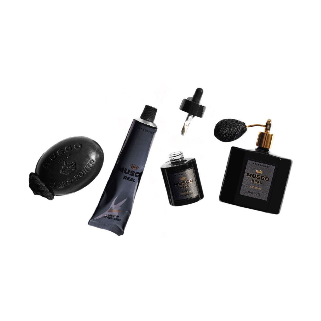 Image of the Claus Porto Black Edition Beard Oil Black Edition box