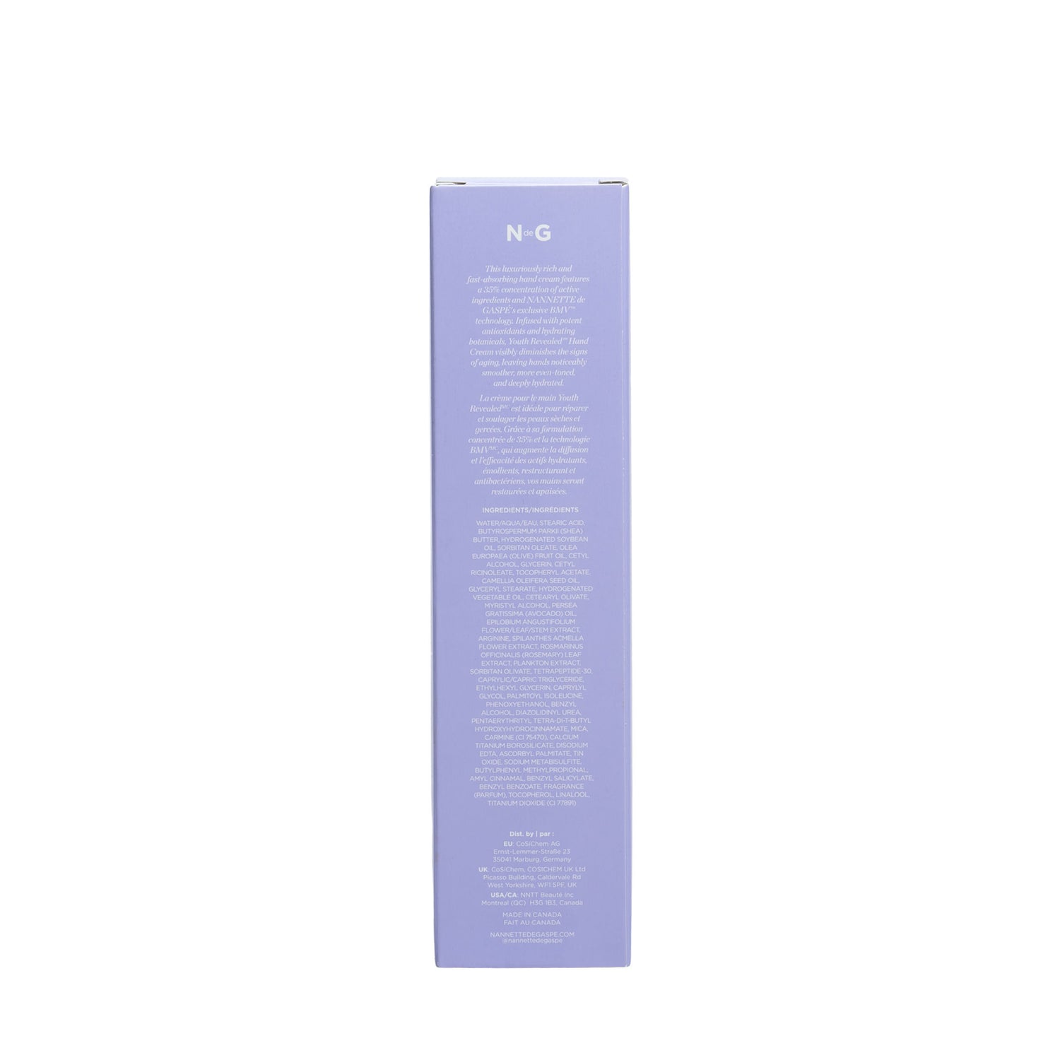 Back image of Nannette de Gaspé Youth Revealed Reparative & Restorative Hand Cream