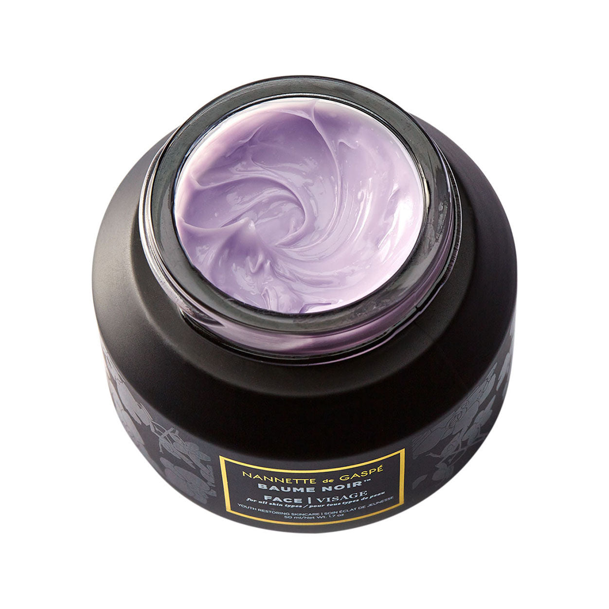 Image of an open Nannette de Gaspé Baume Noir Face