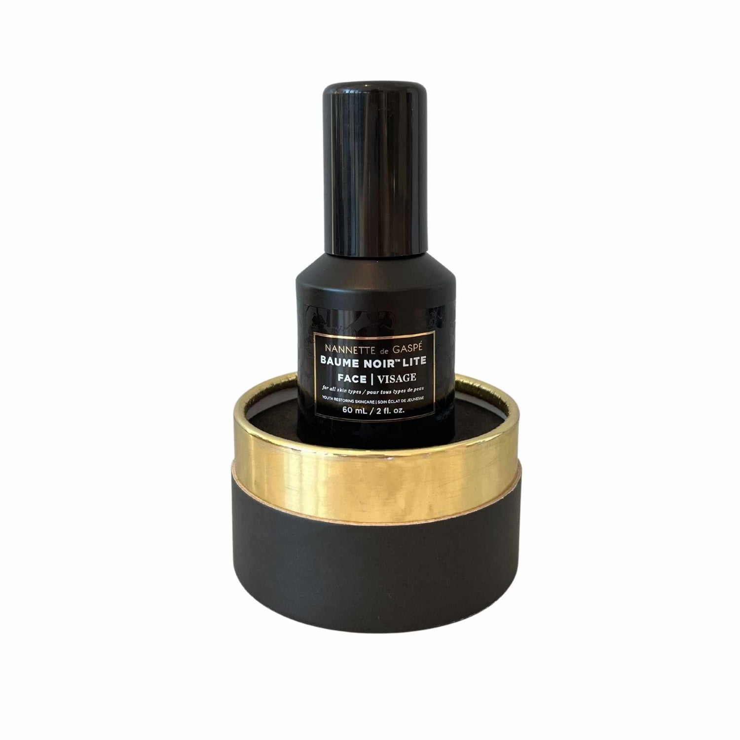 Image of an open Nannette de Gaspé Baume Noir Face Lite