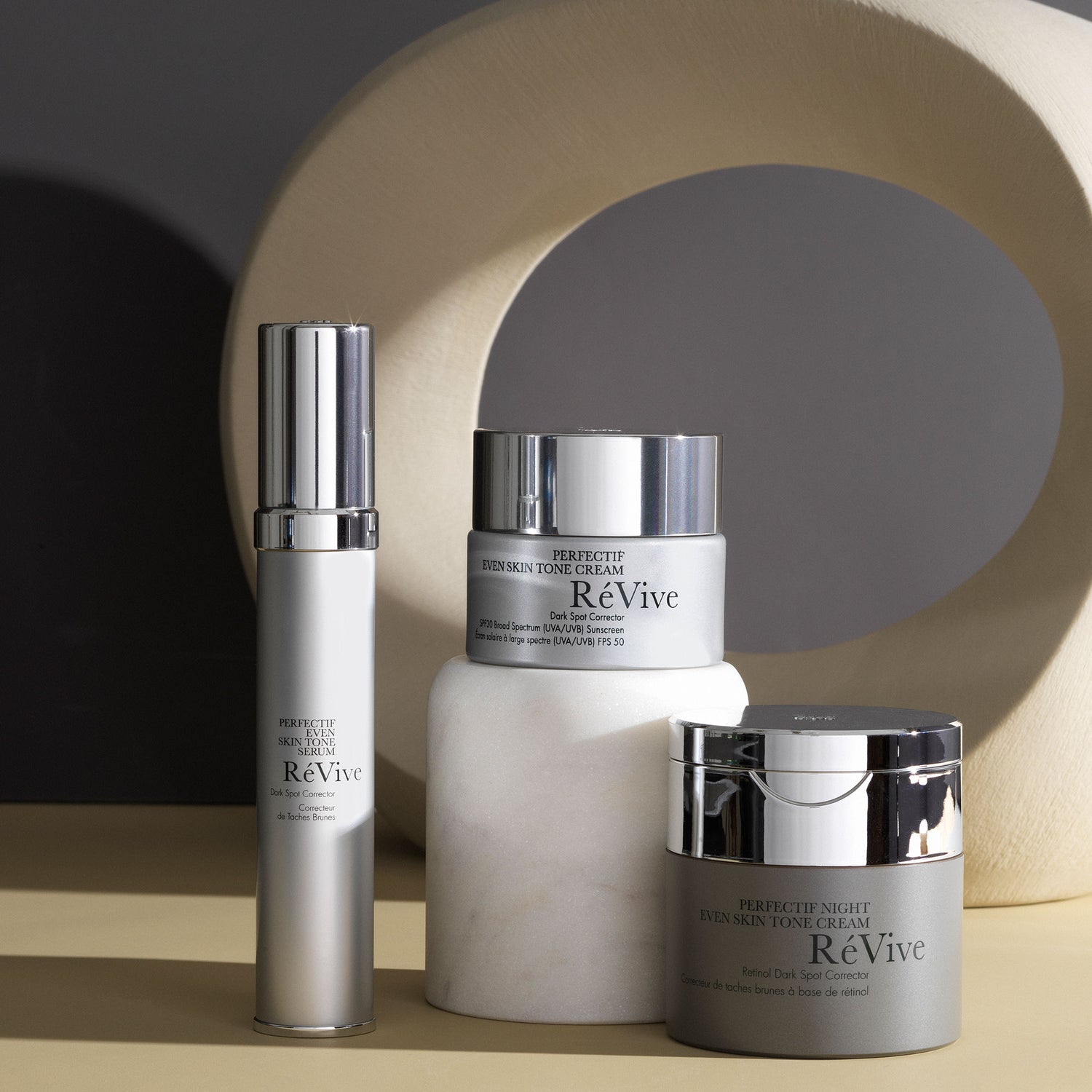 Lifestyle image of RéVive Perfectif Even Skin Tone Cream Dark Spot Corrector Broad Spectrum SPF 30