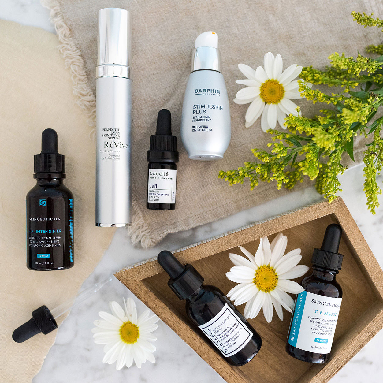 Lifestyle image of RéVive Perfectif Even Skin Tone Serum Dark Spot Corrector