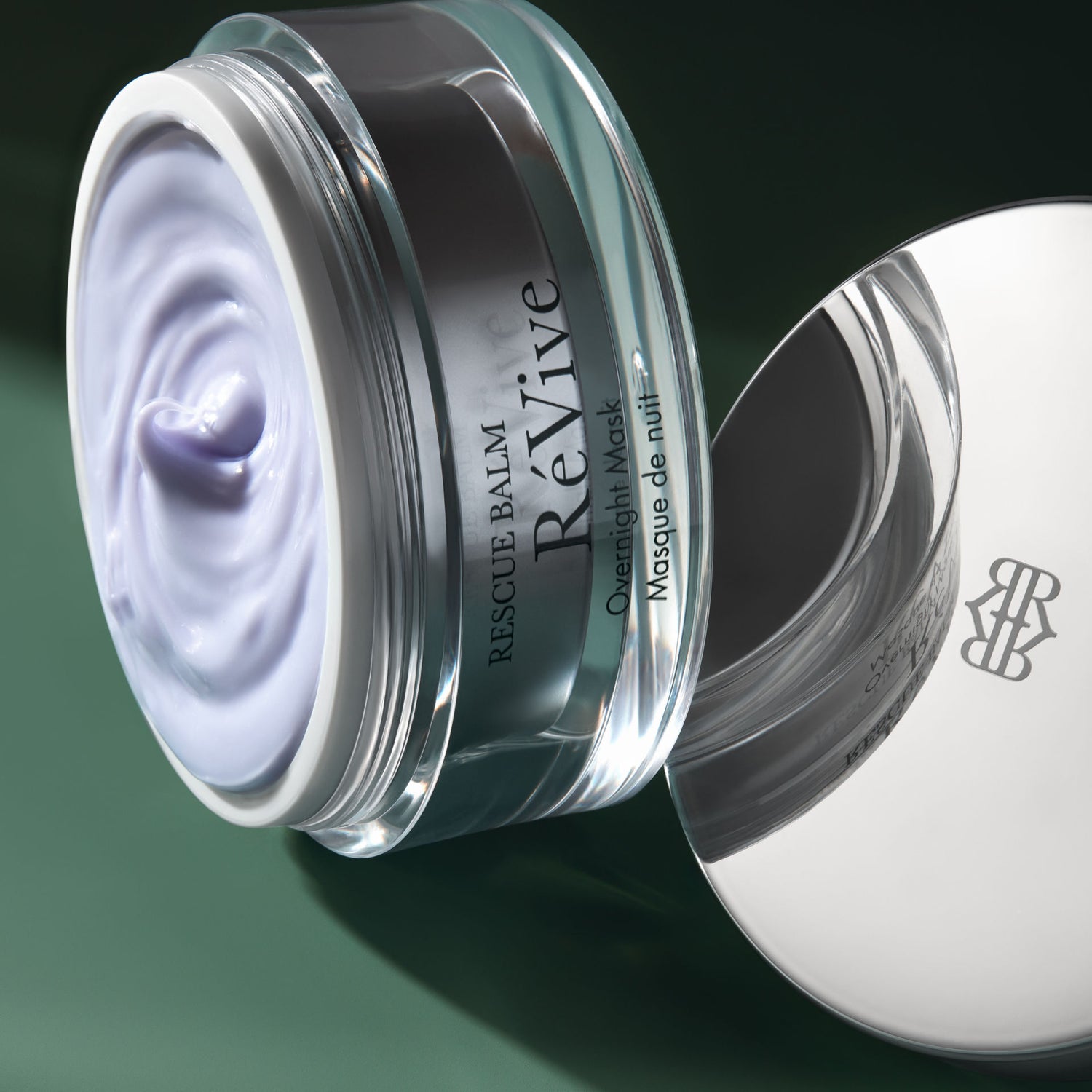 Image of an open RéVive Rescue Balm Overnight Mask