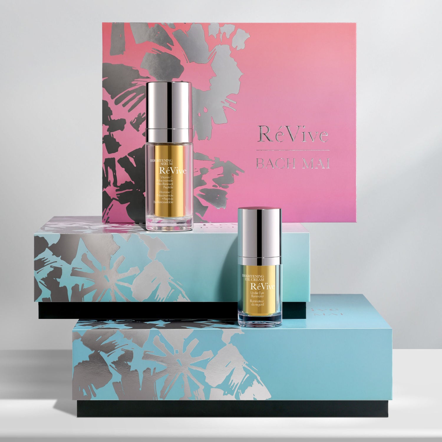Lifestyle image of RéVive Brightening Ritual Set Face and Eye Duo (Limited Edition)