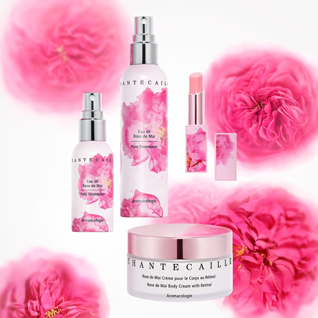 Lifestyle image of Chantecaille Rose de Mai Body Cream with Retinol