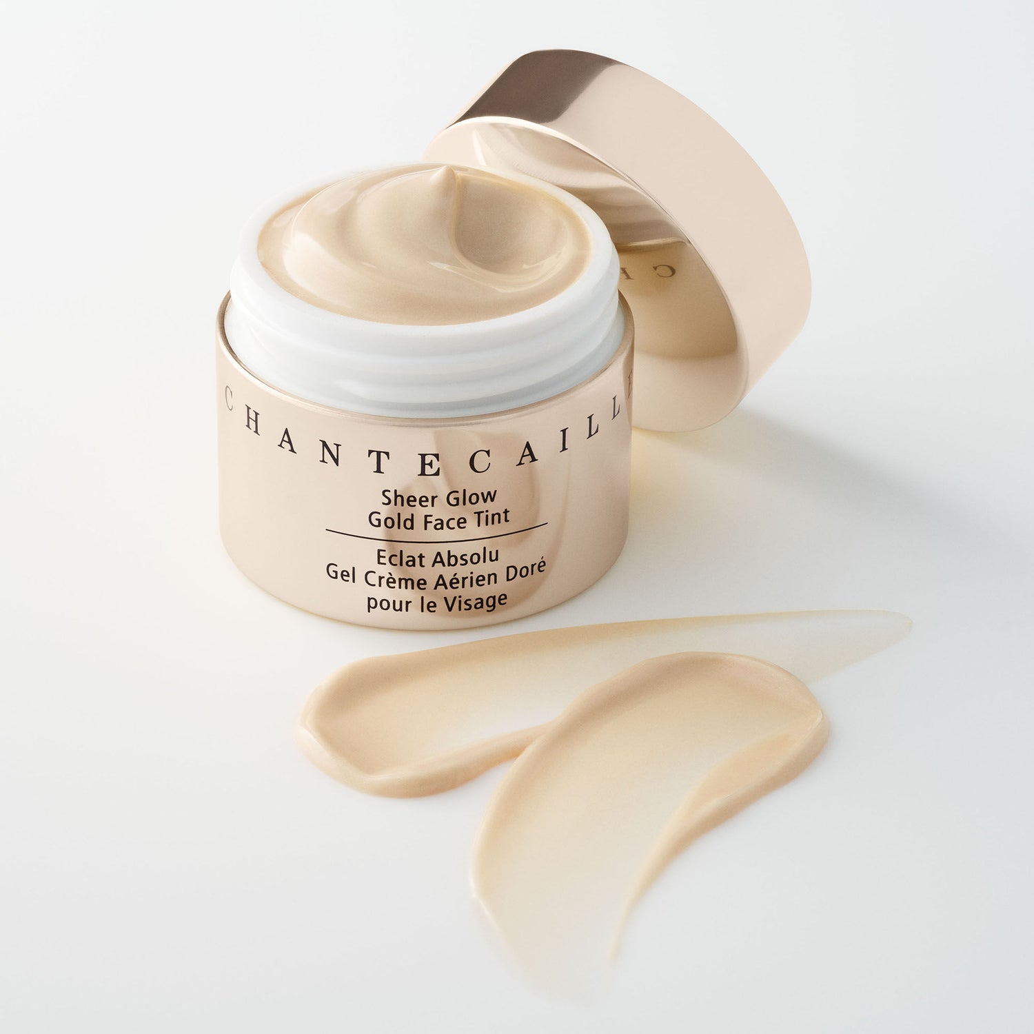 Image of an open Chantecaille Sheer Glow Gold Face Tint