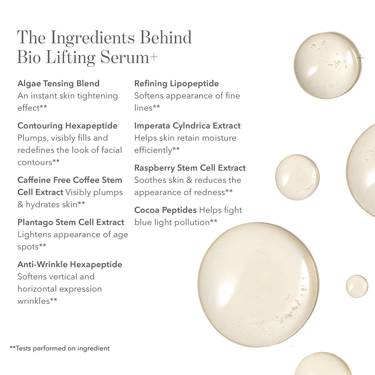 Information related to Chantecaille Bio Lifting Serum+