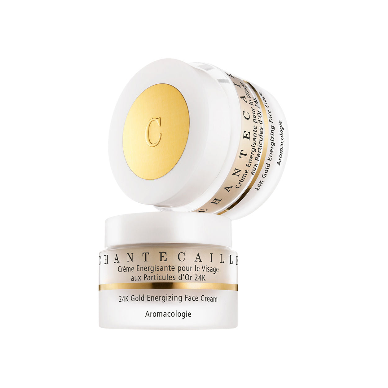 Image of a closed Chantecaille 24K Gold Energizing Face Cream