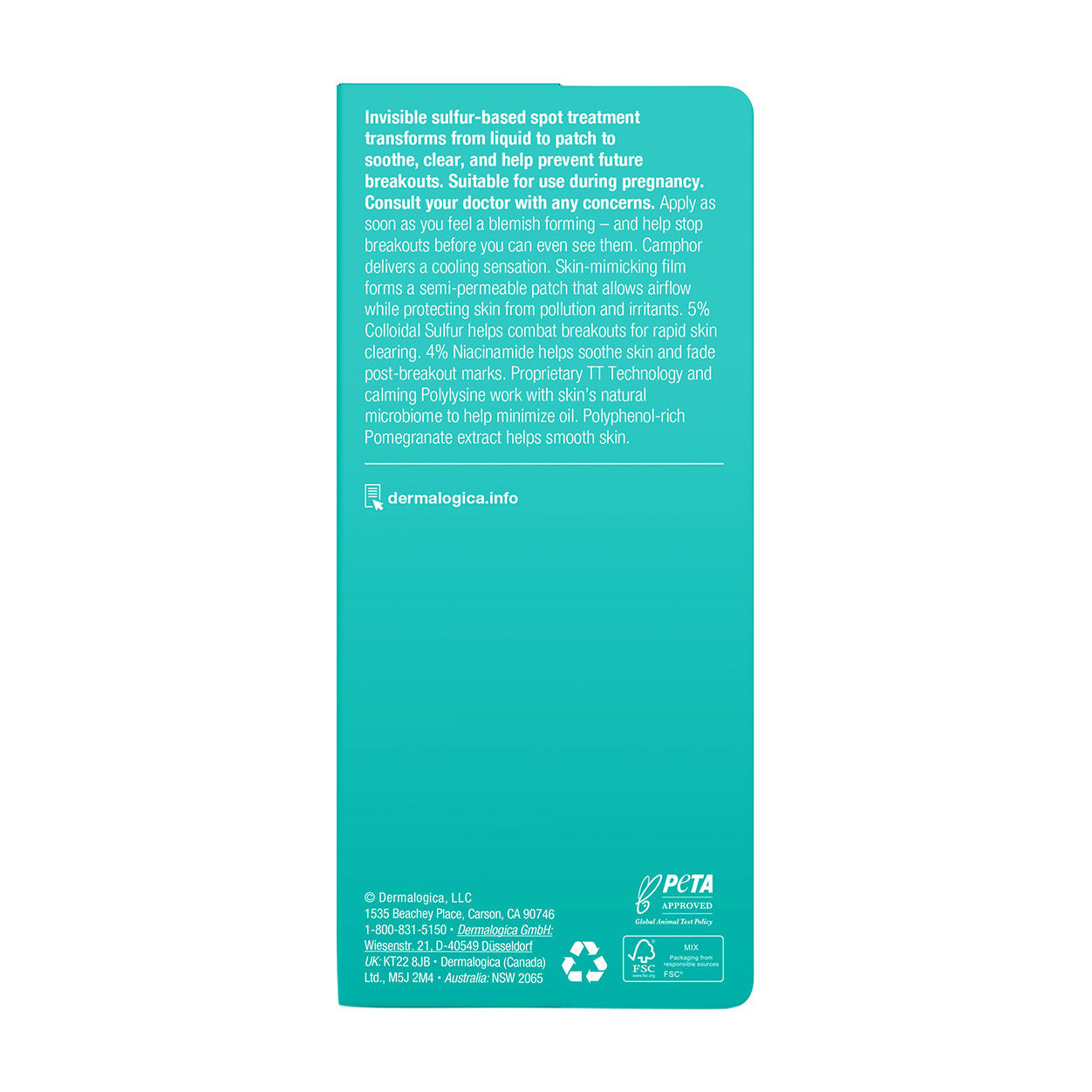 Back image of Dermalogica Deep Acne Liquid Patch