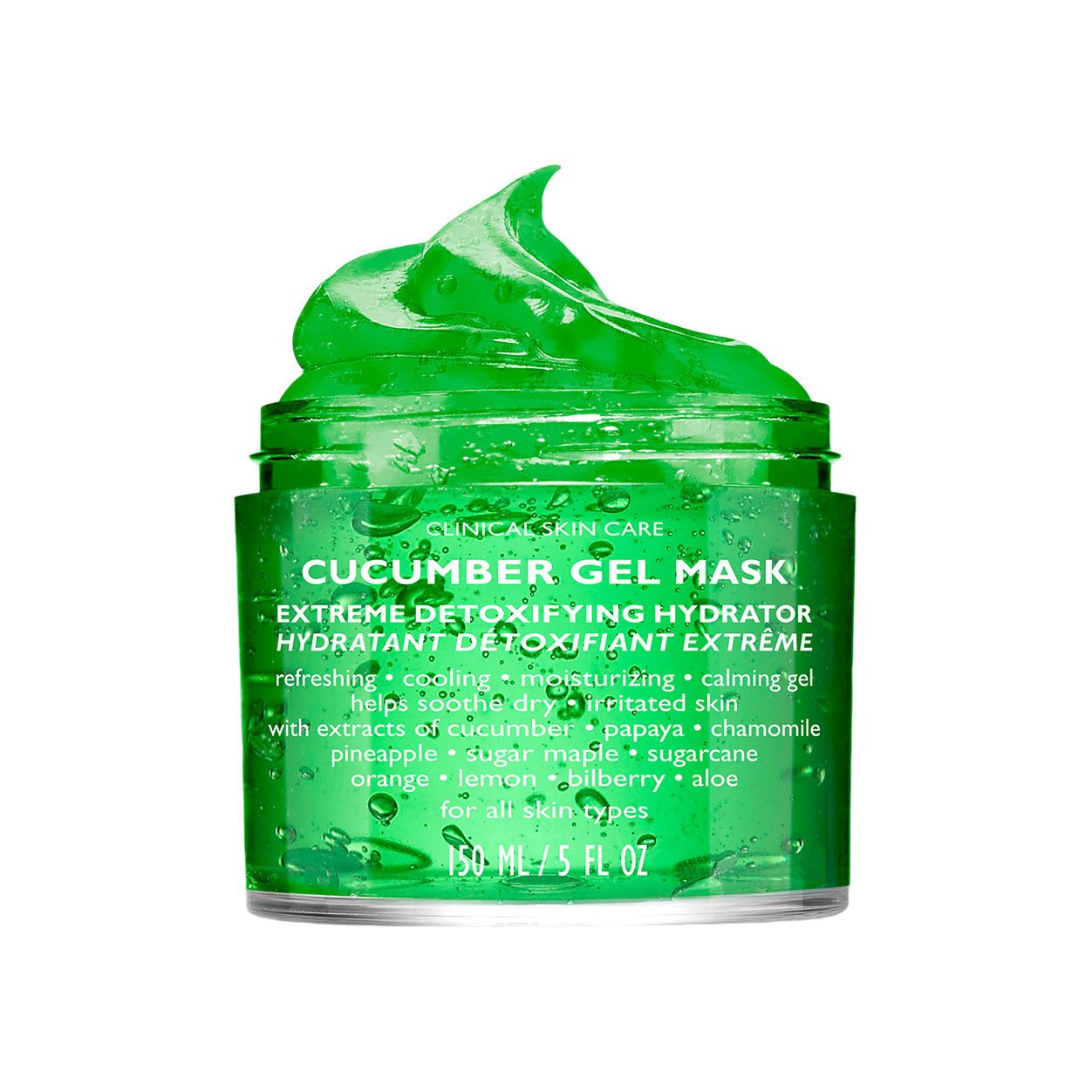 Image of an open Peter Thomas Roth Cucumber Gel Mask