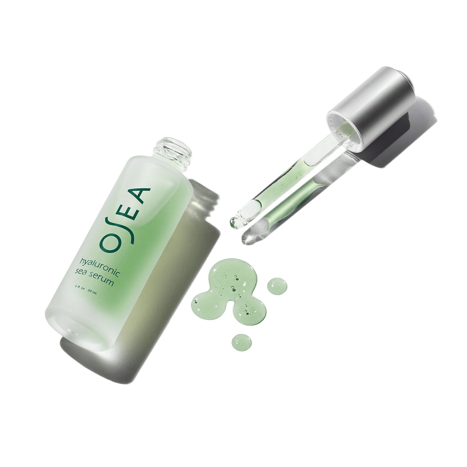 Image of an open OSEA Hyaluronic Acid Sea Serum