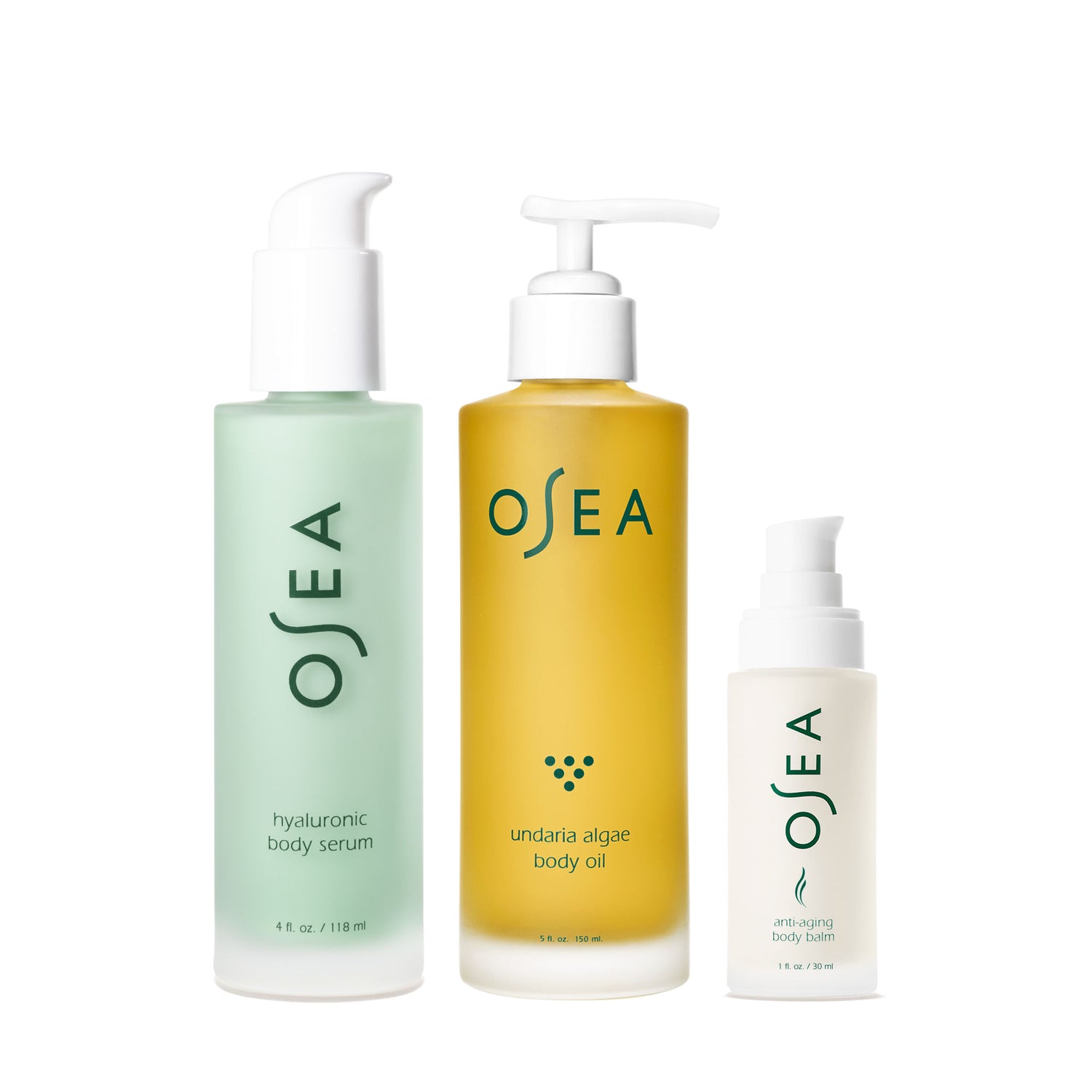Image of a closed OSEA Ocean Glow Body Trio Set
